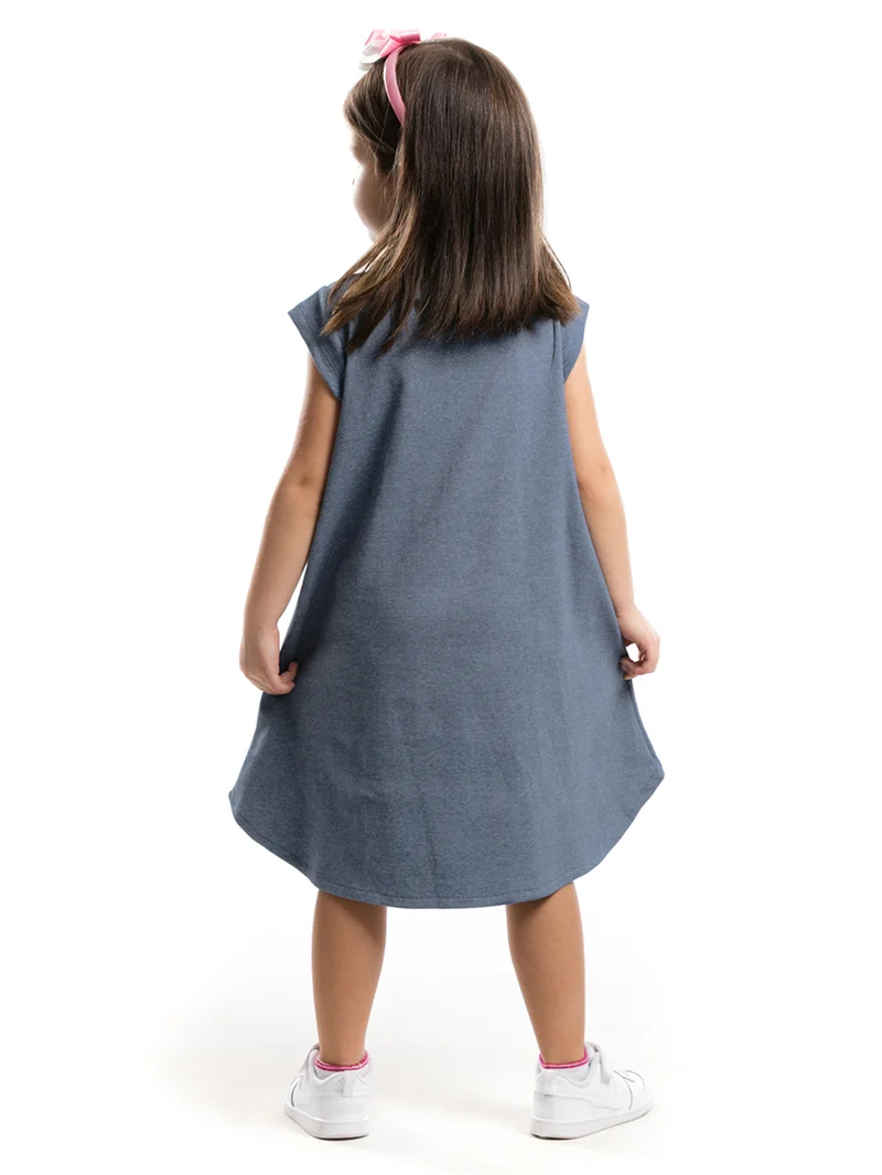 دينوكيدس فستان وردي على شكل زرافة مع عصابة رأس